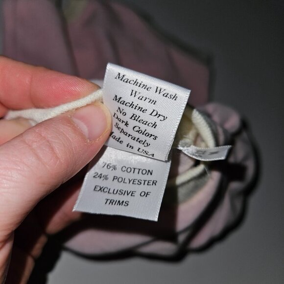 VTG Little Angel Teddy Bear Bodysuit 6-12 Months Pink Terrycloth Ivory - Picture 7 of 8